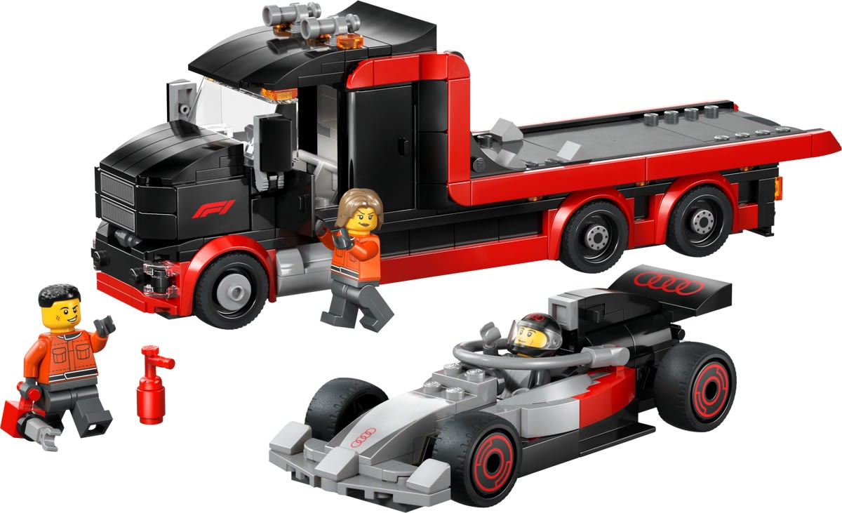 F1 Display Truck with Audi F1 Race Car – widok główny