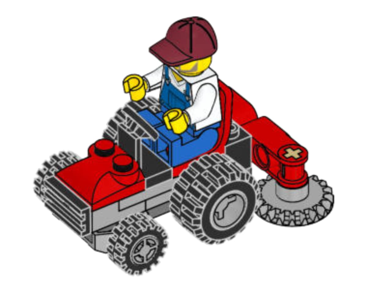 Gardener with Lawn Mower – widok główny
