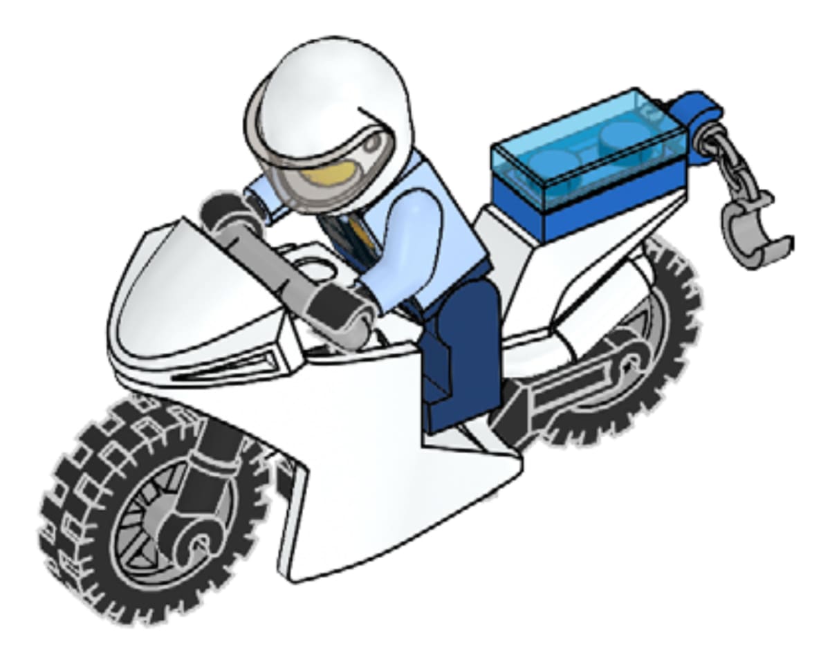 Policeman & Motorbike – widok główny