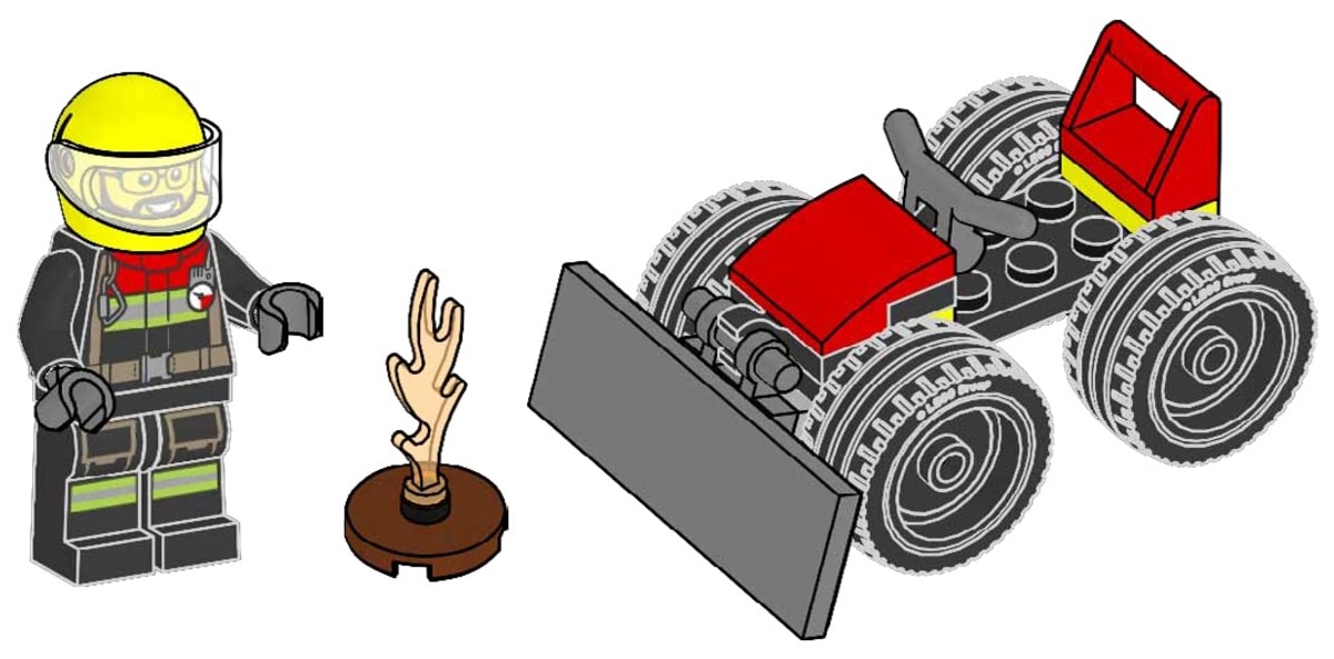 Firefighter with Bulldozer – widok główny