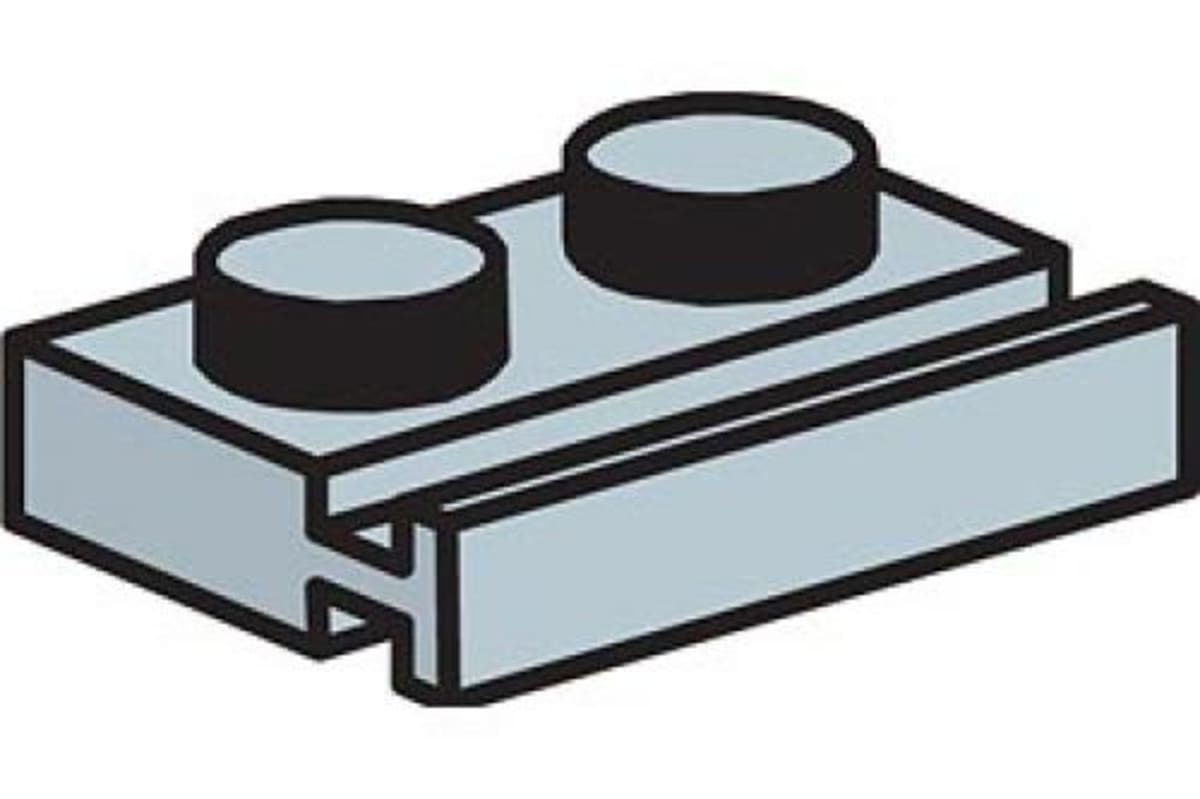 1 x 2 Plate with Slides (Pack of 100) – widok główny