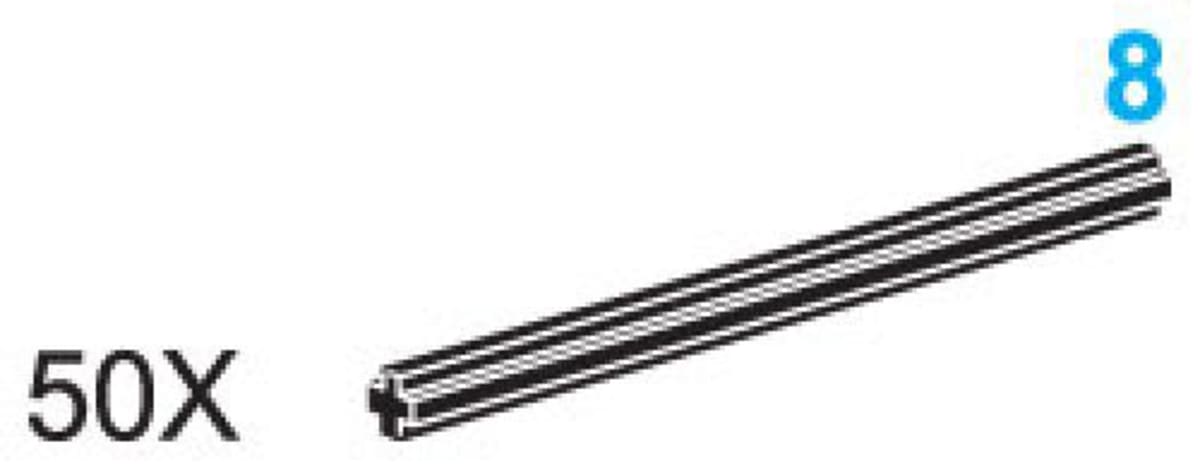 8-Stud Axles (Pack of 50) – widok główny