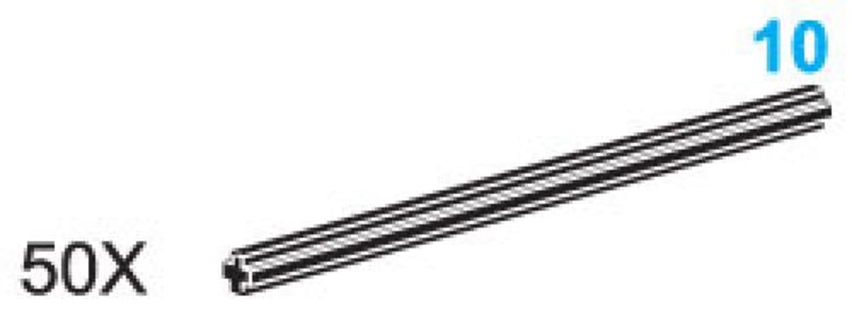 10-Stud Axles (Pack of 50) – widok główny
