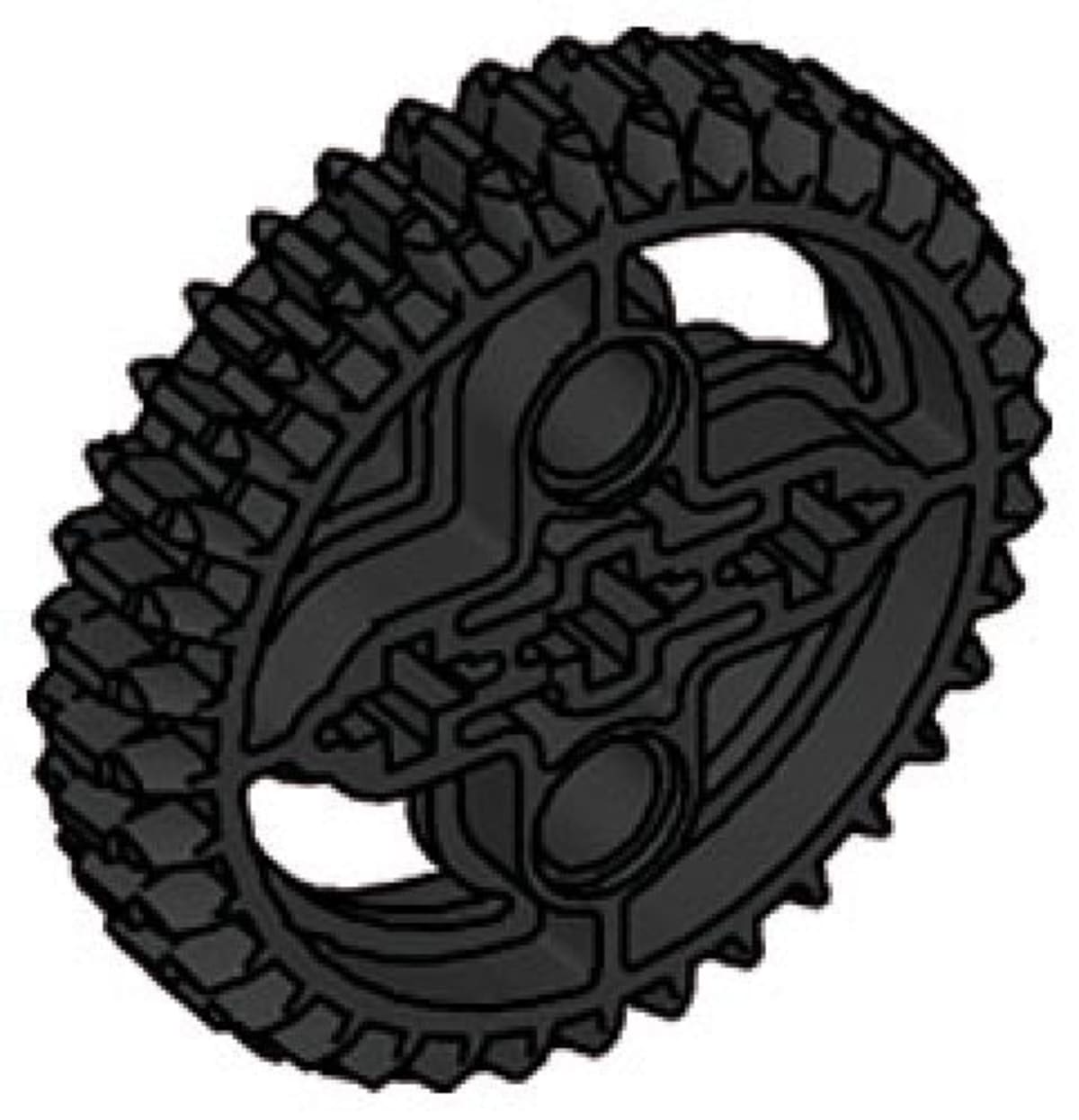 36-Tooth Double Conical Wheels (Pack of 25) – widok główny