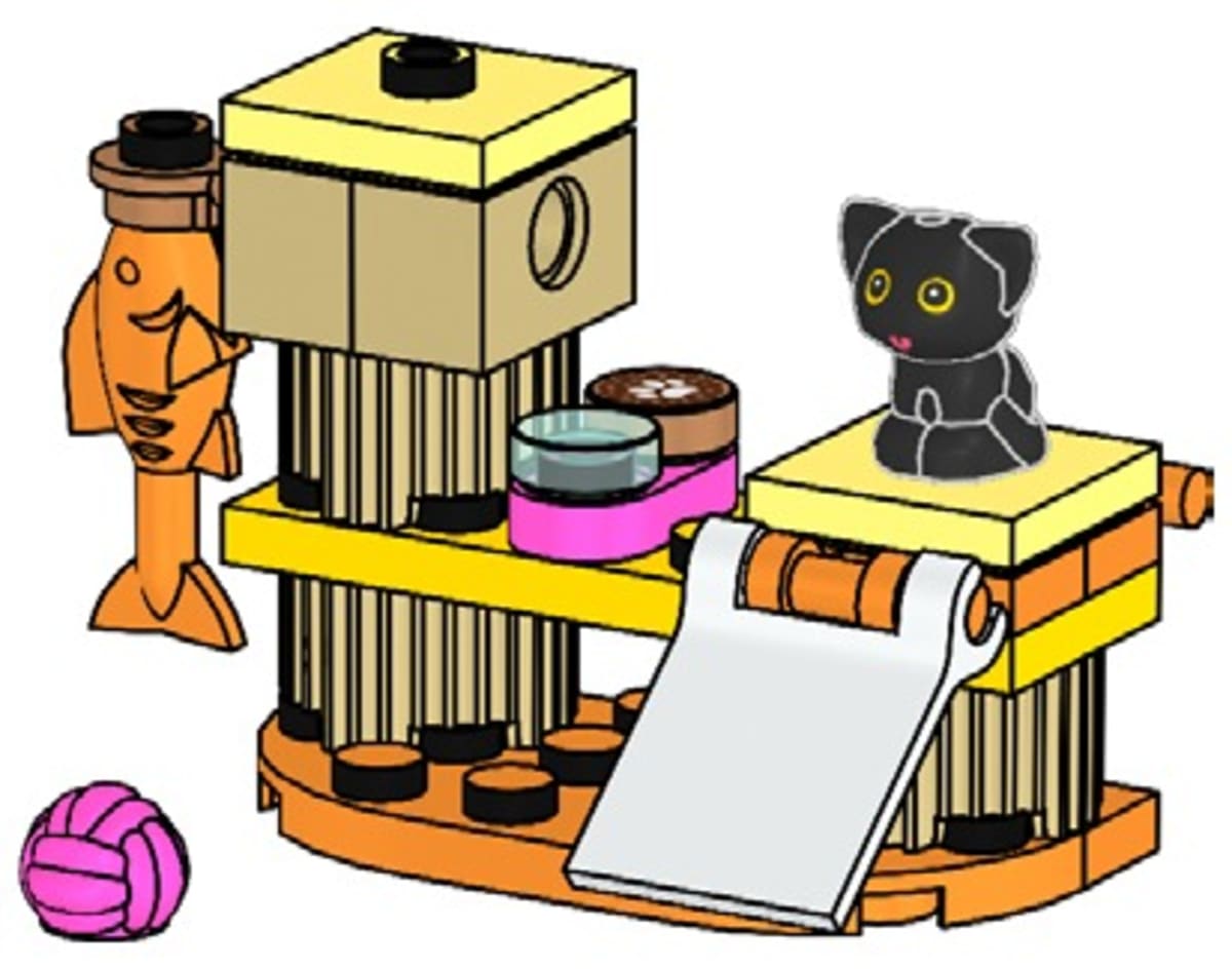 Cat Tree with Kitten – widok główny