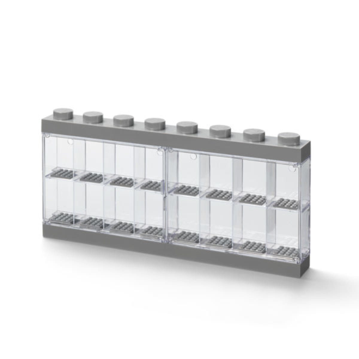 Minifigure Display Case 16 (Light Bluish Gray) – widok główny