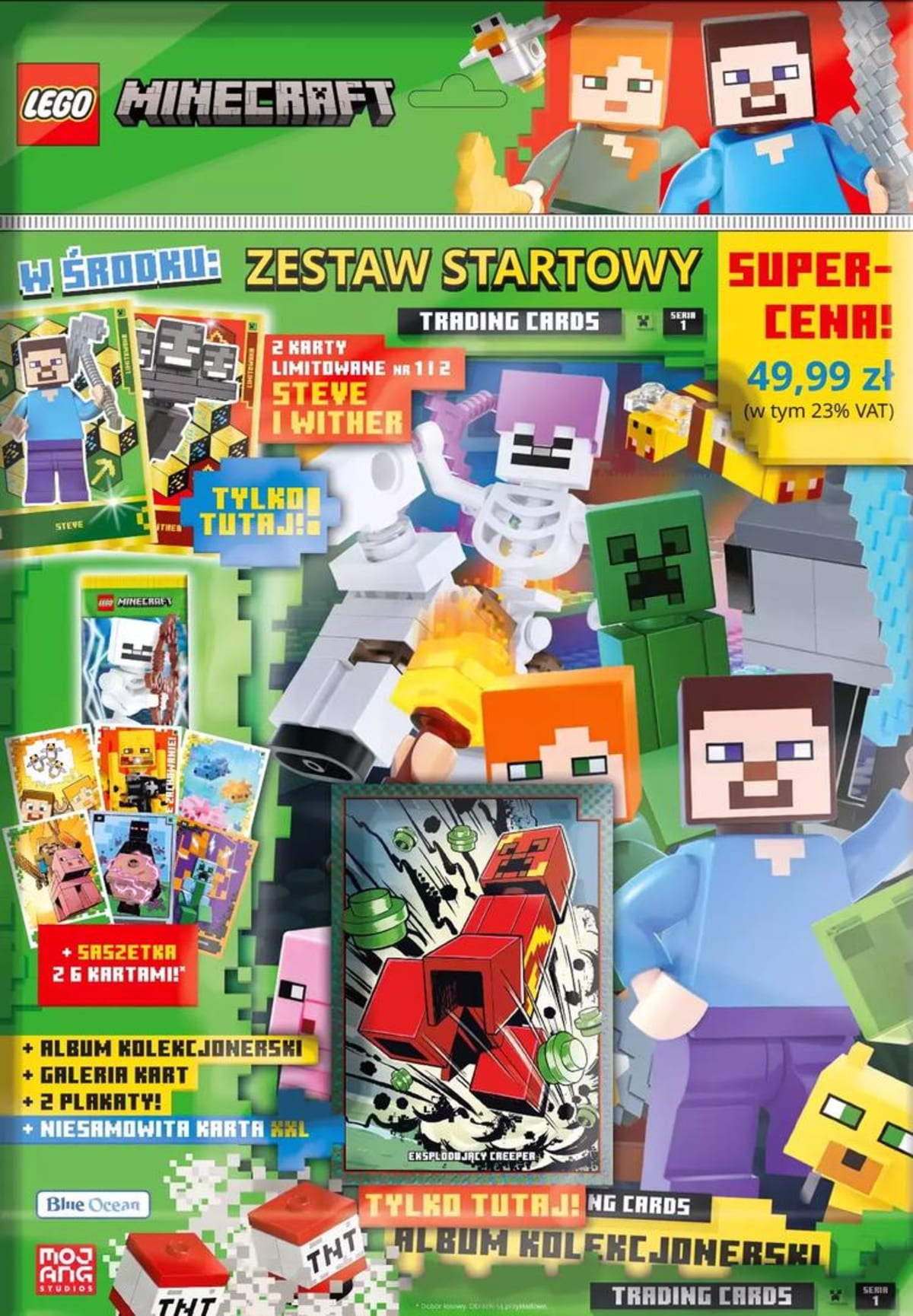 Minecraft Trading Cards Series 1 - Starterpack (Polish Version) – widok główny