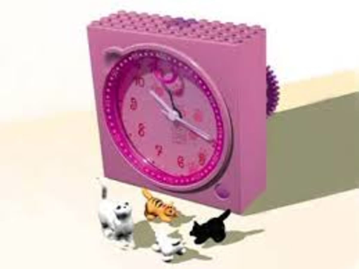 Cat with Kittens Clock – widok główny