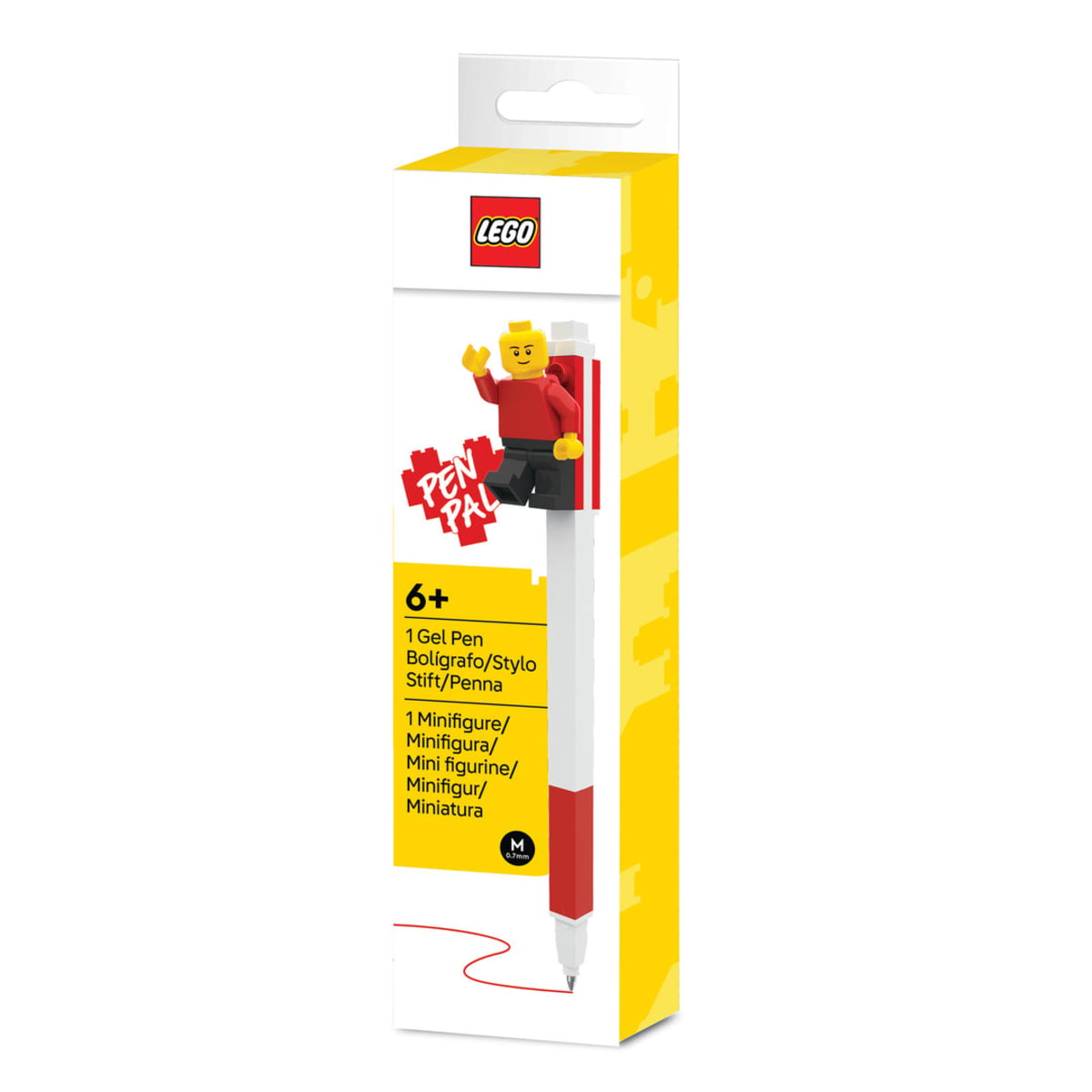 Pen Pal Gel Pen with Minifigure (Red) – widok główny