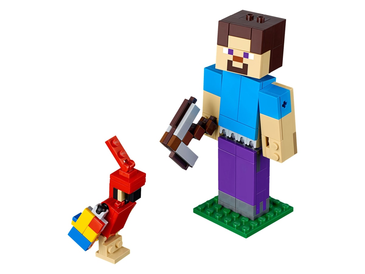Minecraft Steve BigFig with Parrot – widok główny