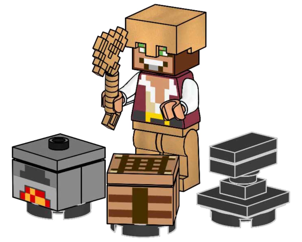 Hero with Crafting table, Furnace and Anvil – widok główny