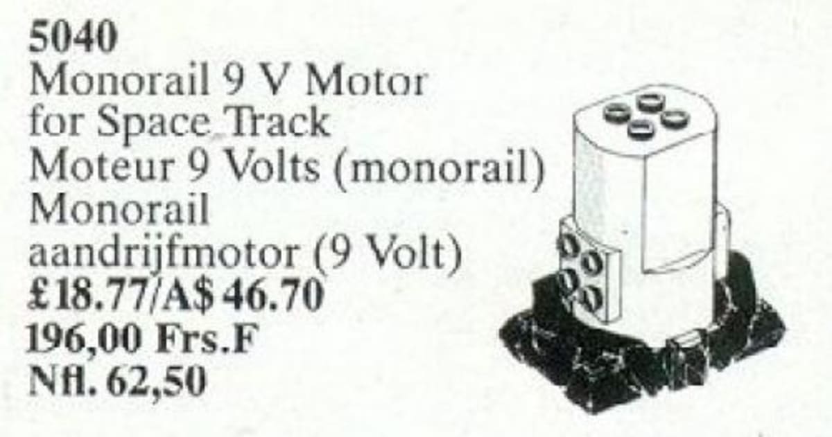 Monorail 9V Motor – widok główny
