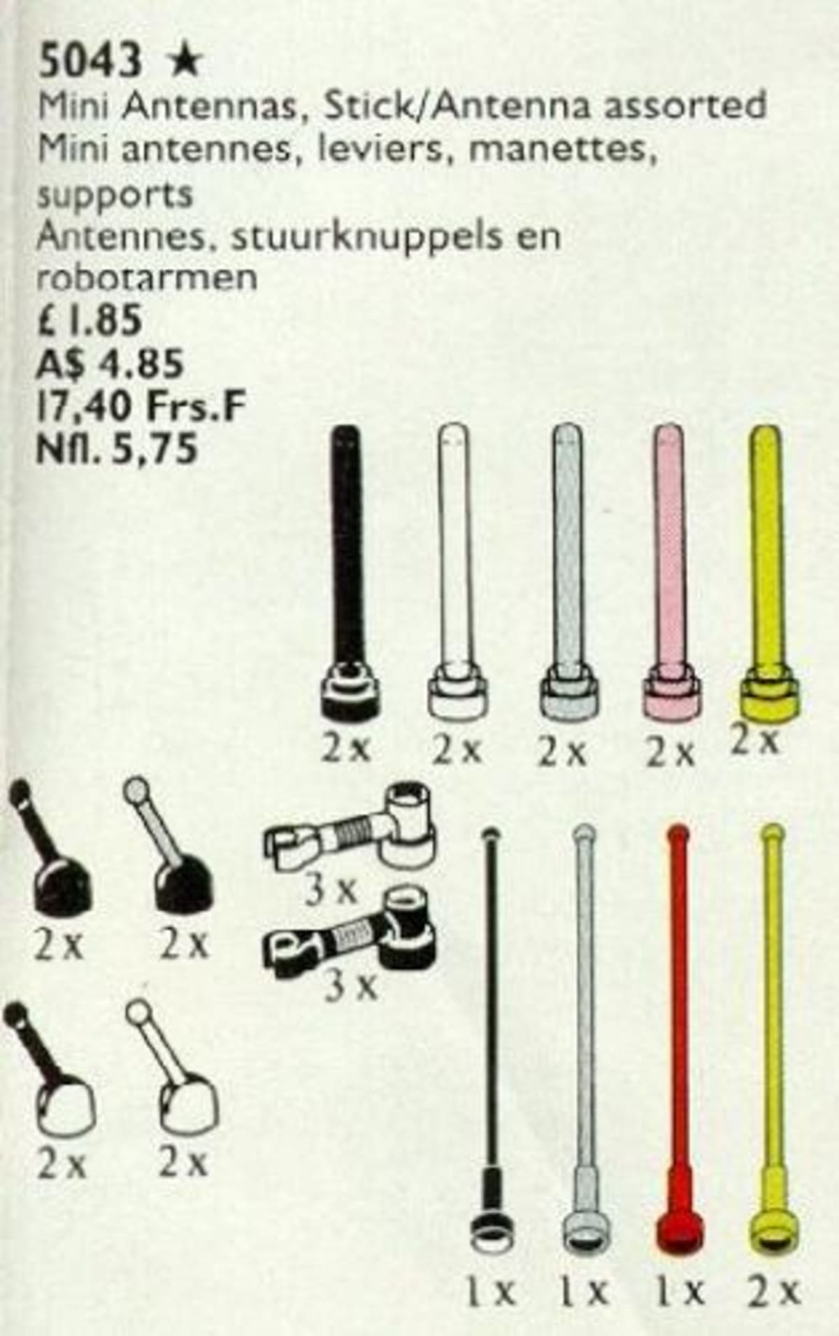Mini Antennas, Control Sticks and Antennas – widok główny