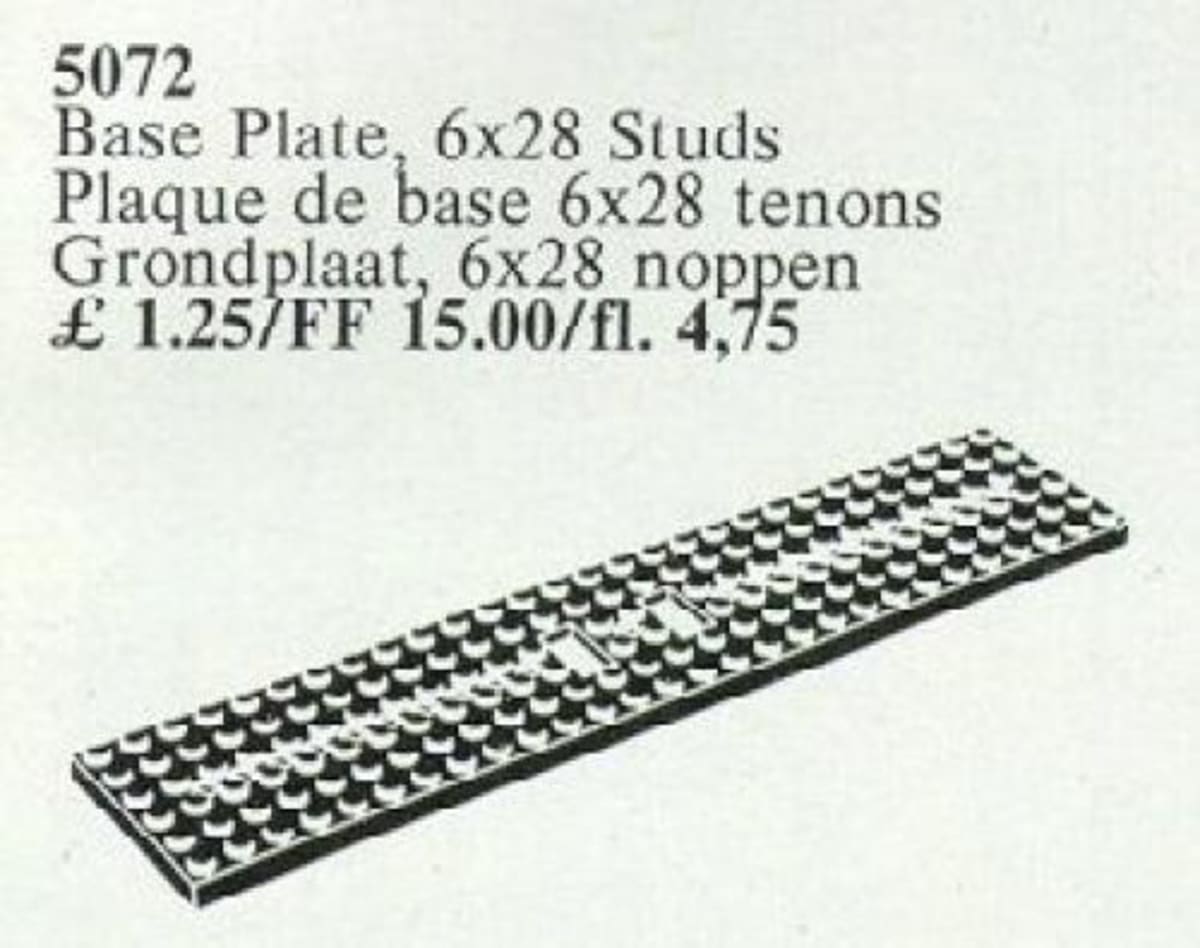 Wagonplate, 6 x 28 Studs – widok główny