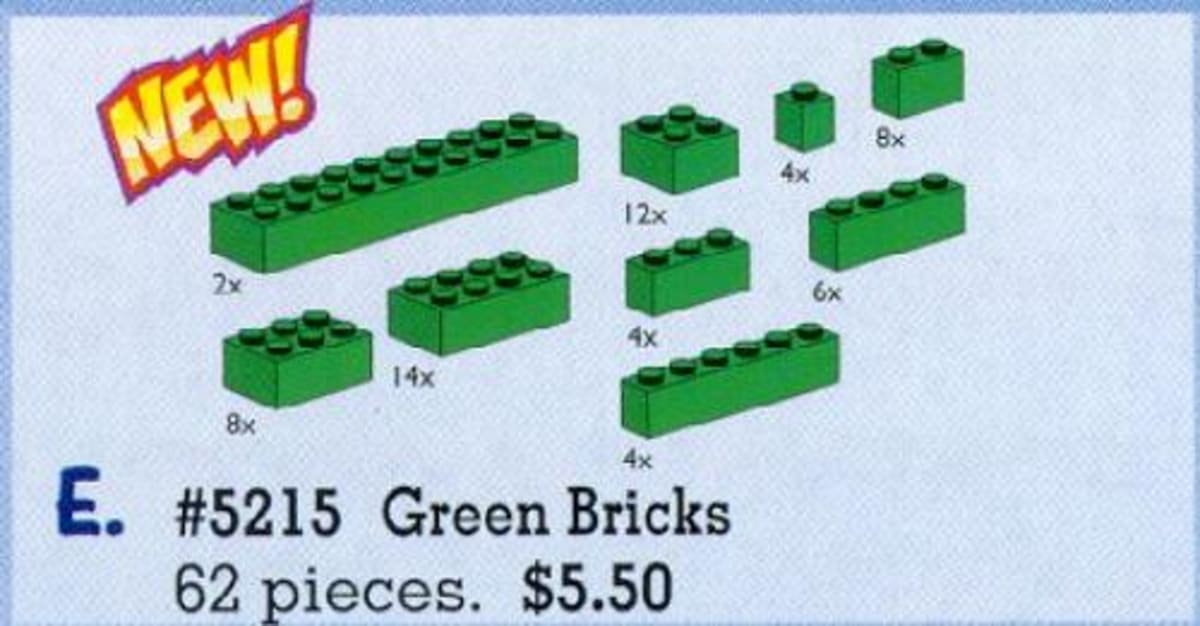 Bricks Assorted, Green – widok główny