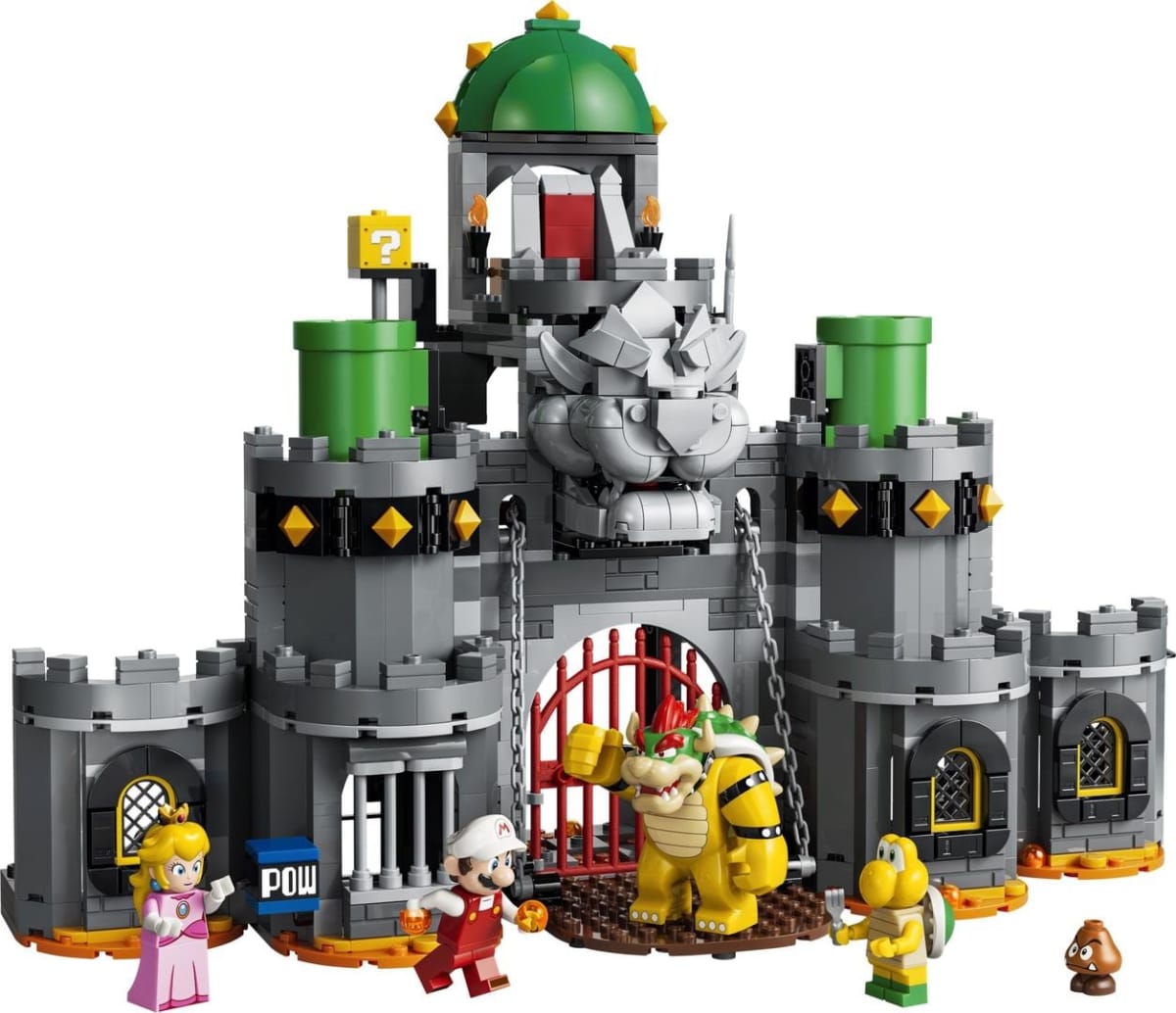 Fire Mario i Bowser na zamku – widok główny
