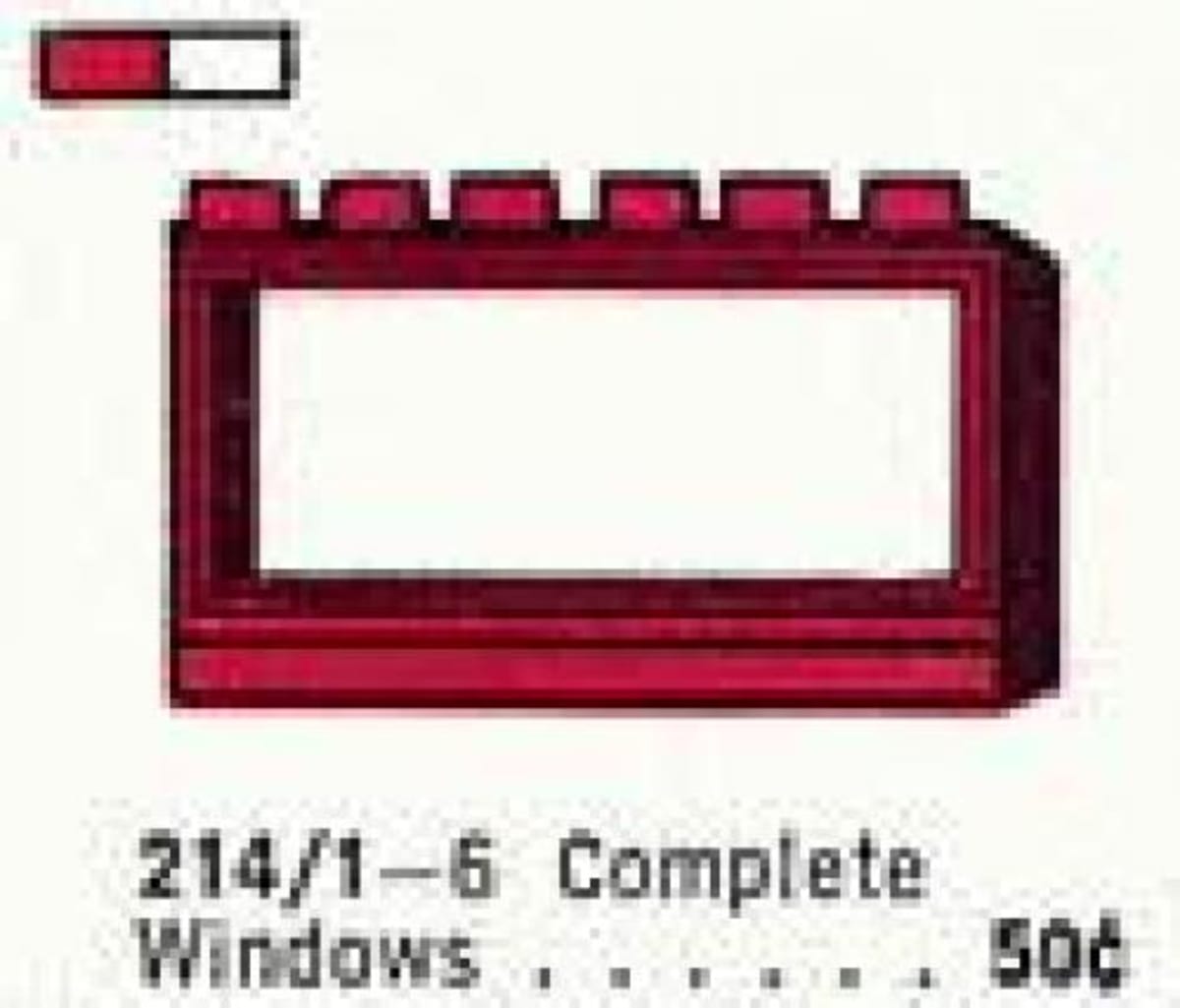 1 x 6 x 3 Window with Frame – widok główny