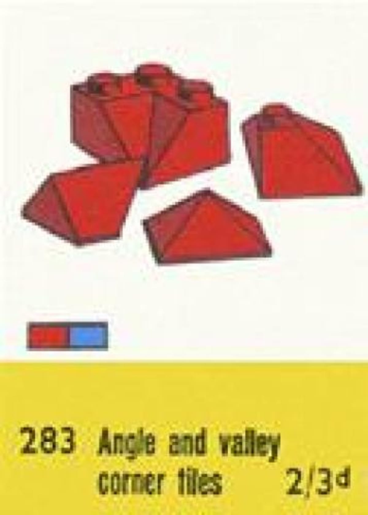 Sloping Ridge and Valley Bricks, Red – widok główny