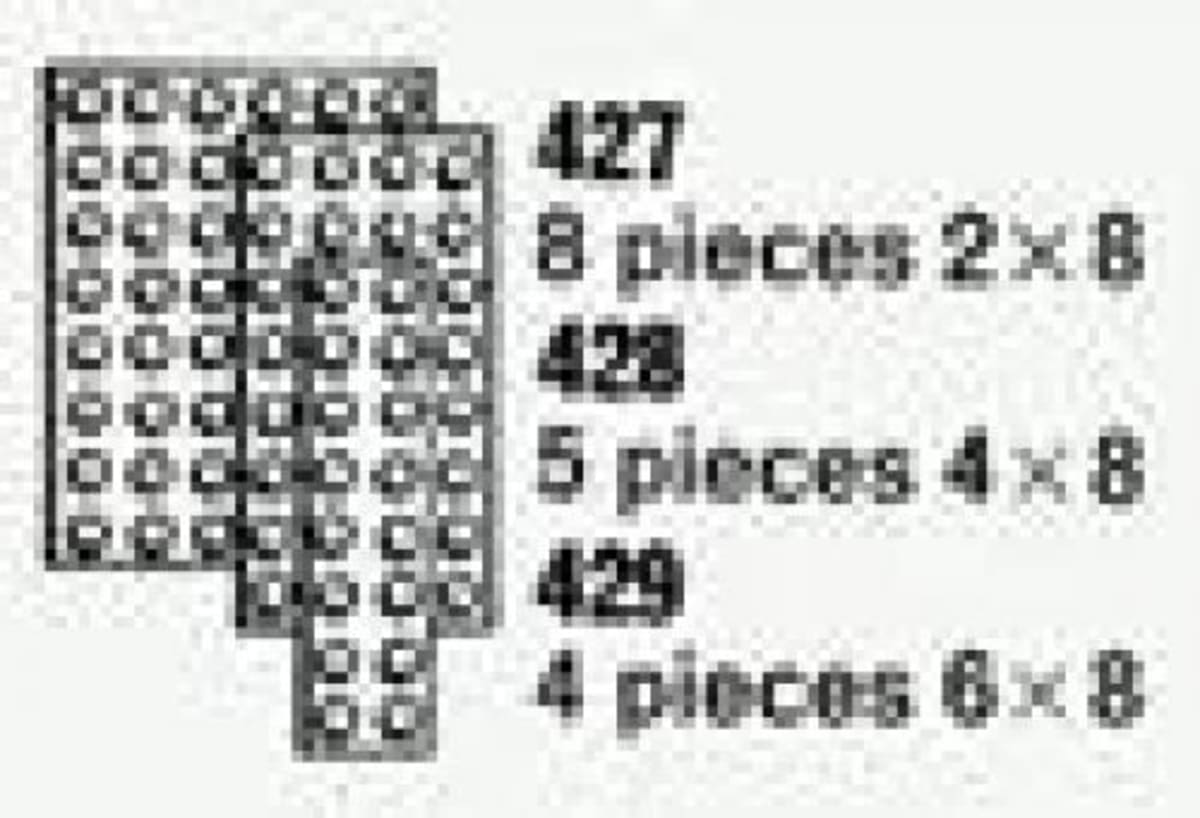 5 Plates 4 x 8 (The Building Toy) – widok główny
