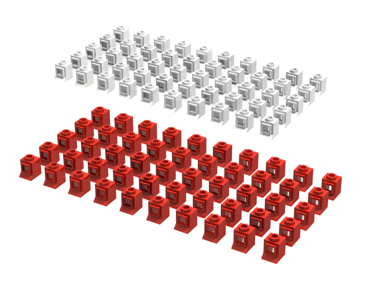 1 x 1 x 1 Windows Refill, Red or White – widok główny