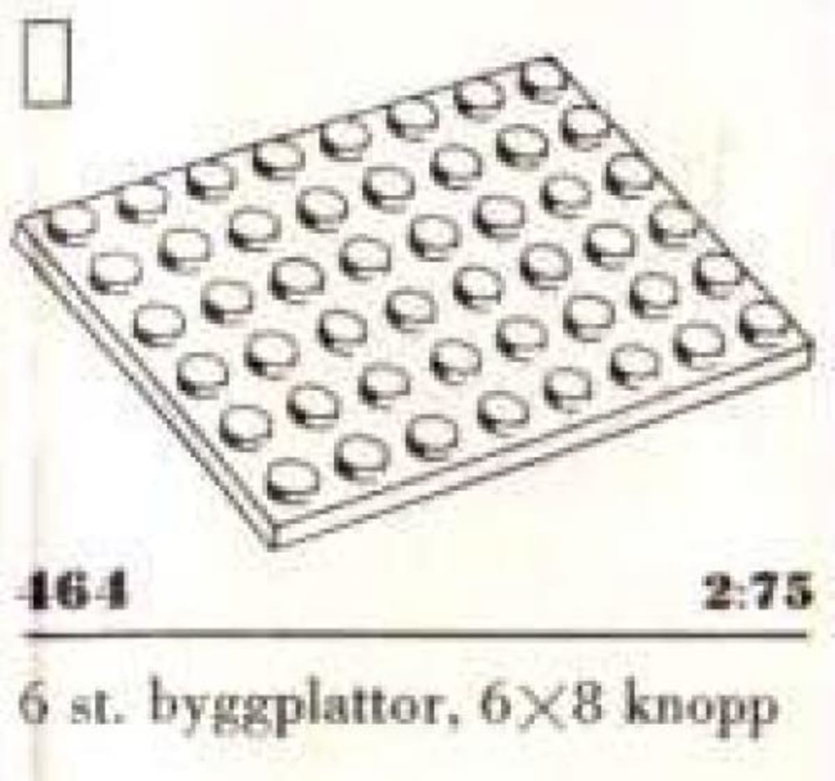 6 x 8 Plates, White – widok główny