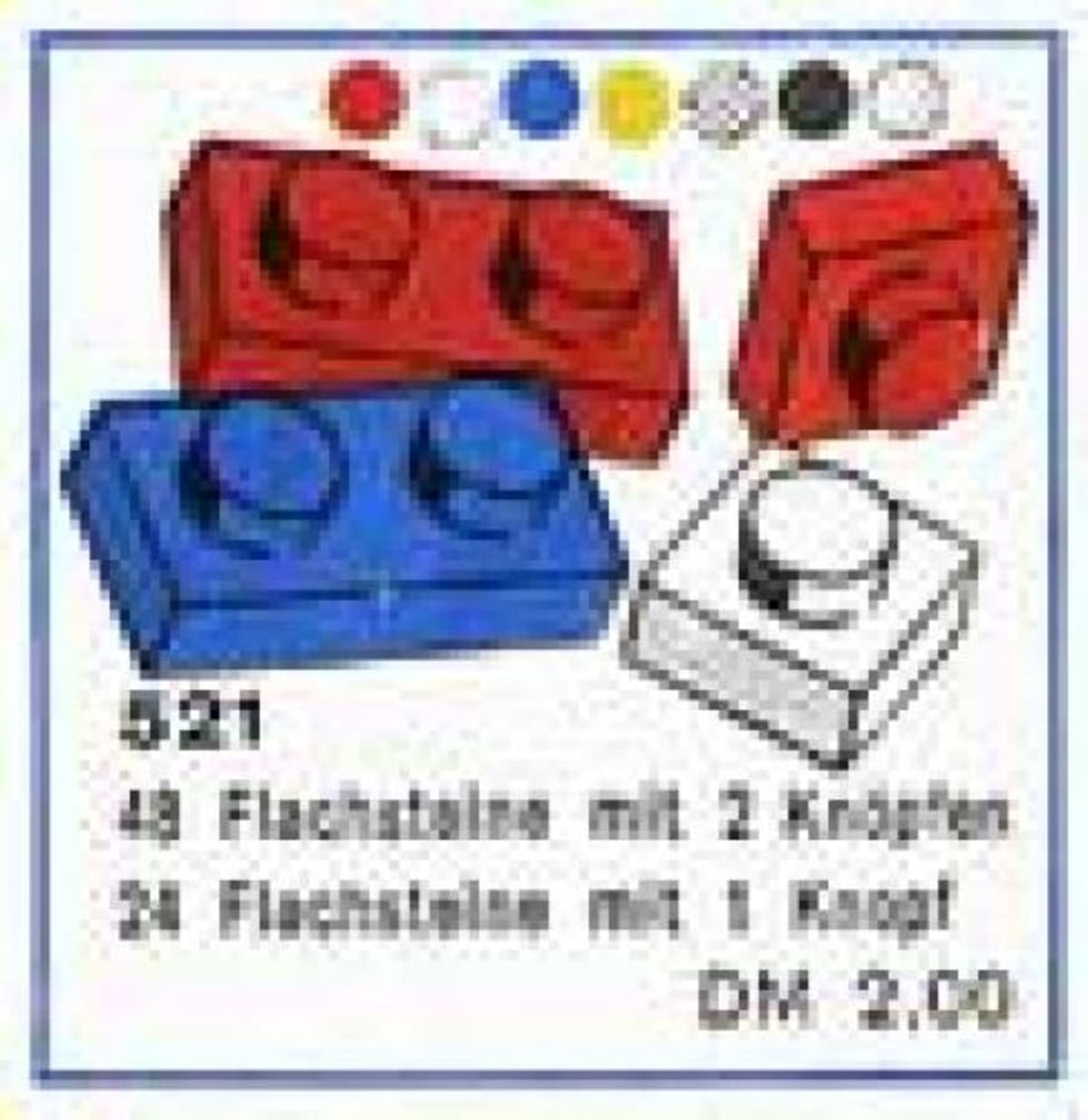 1 x 1 and 1 x 2 Plates (cardboard box version) – widok główny