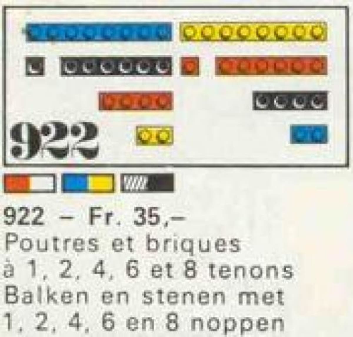28 Bricks with 1, 2, 4, 6 and 8 Studs [Red/White] – widok główny