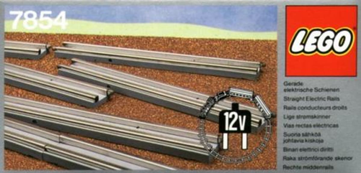 8 Straight Electric Rails Gray 12v – widok główny