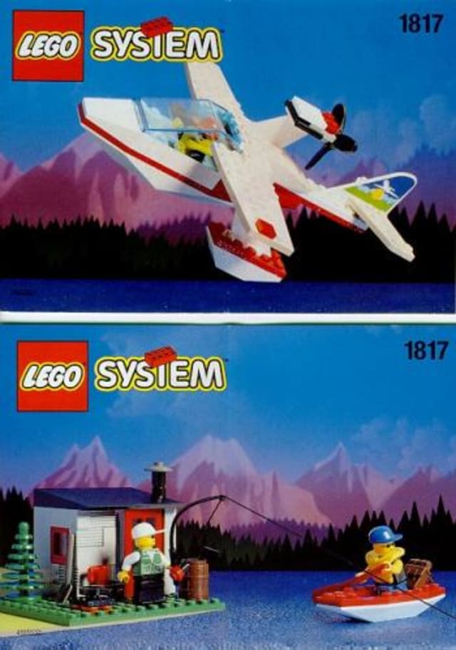 Sea Plane with Hut and Boat