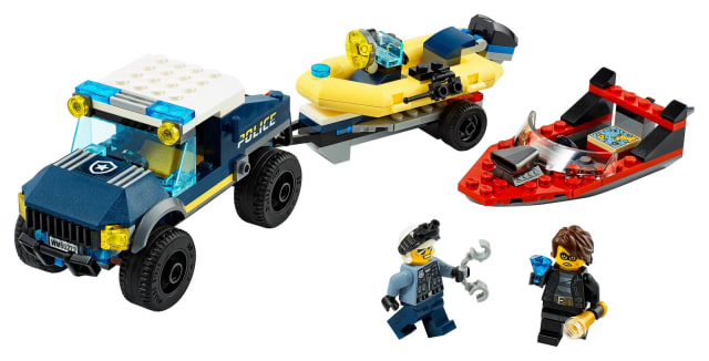 Transport łodzi policji specjalnej