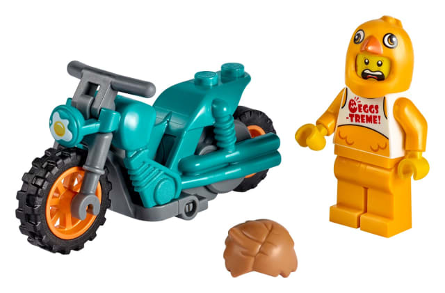 Motocykl kaskaderski z kurczakiem