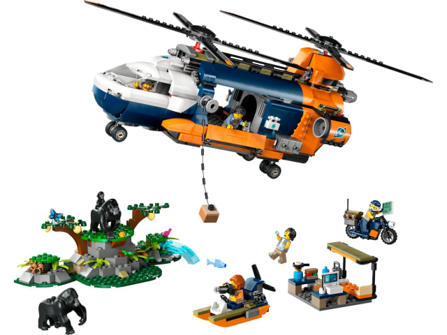Helikopter badaczy dżungli w bazie