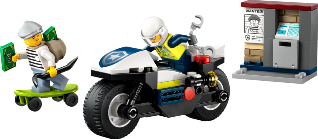 Pościg na motocyklu policyjnym