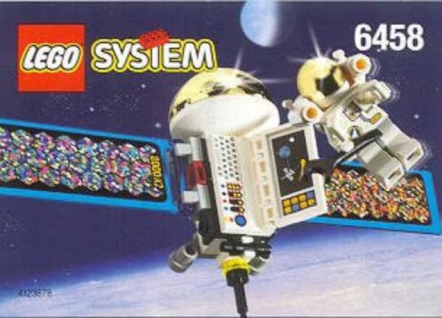 Satellite with Astronaut