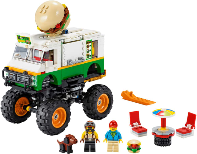 Monster truck z burgerami
