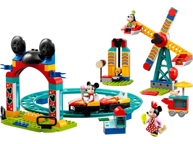 Miki, Minnie i Goofy w wesołym miasteczku