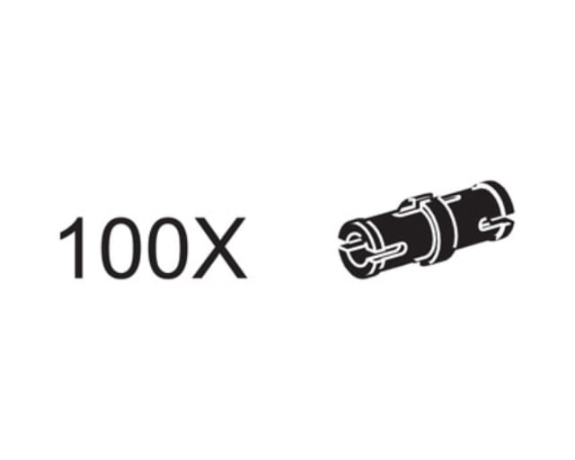 Connector Pegs with Friction Ridge (Black)