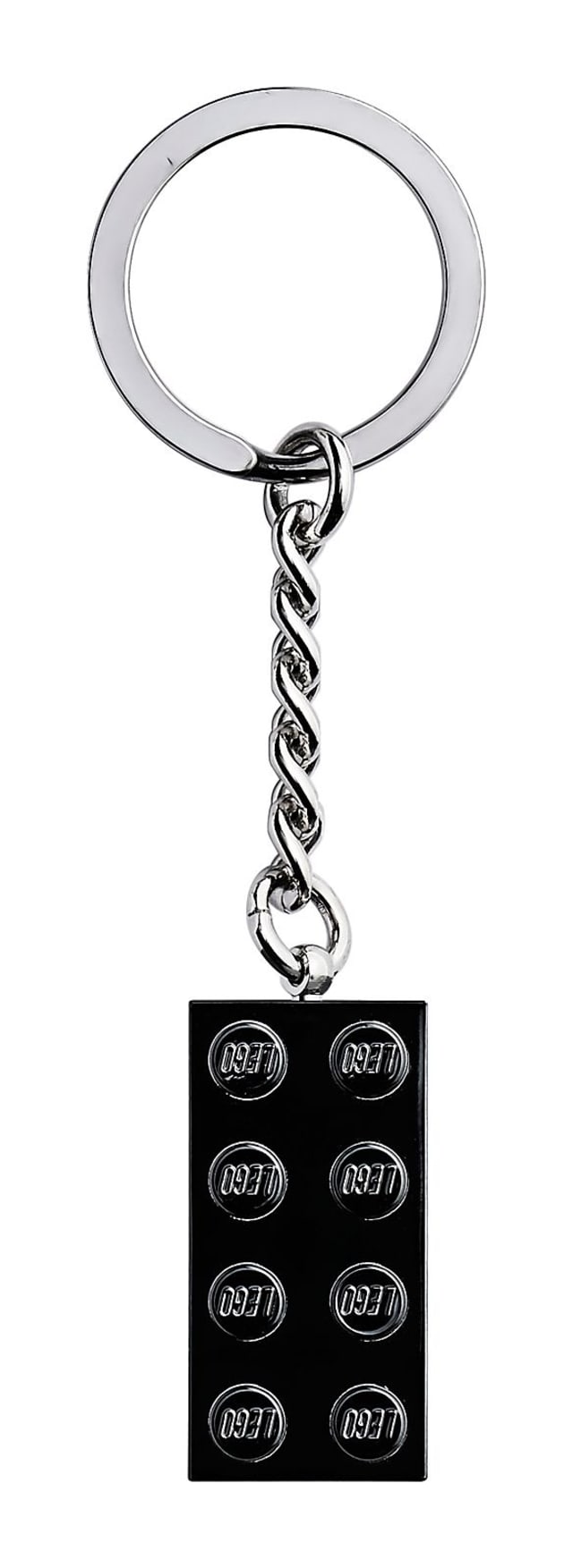 Chrome Black Brick Key Chain