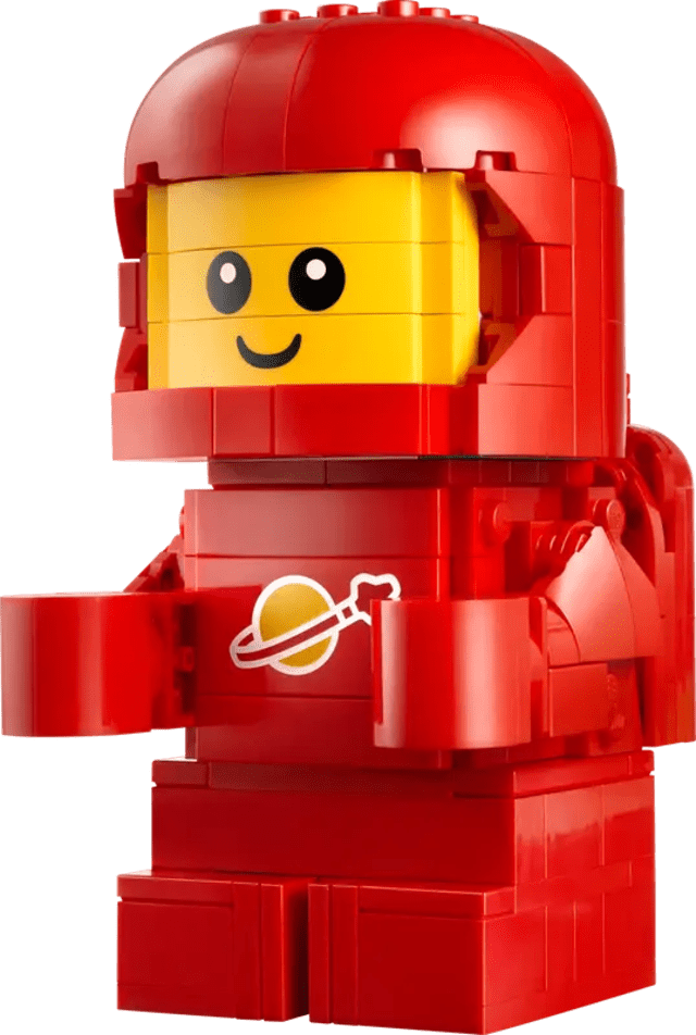 Powiększony mały astronauta