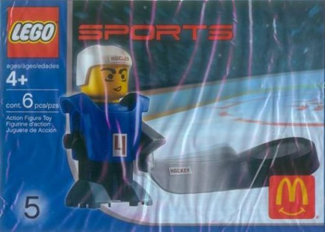 McDonald's Sports Set Number 5 - Blue Hockey Player #4