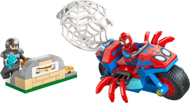 Spidey na motocyklu kontra Rhino