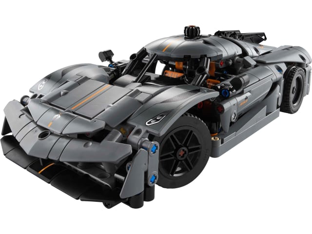 Szary hipersamochód Koenigsegg Jesko Absolut