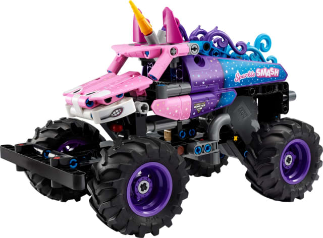Monster Jam™ Sparkle Smash™ z napędem typu pull-back