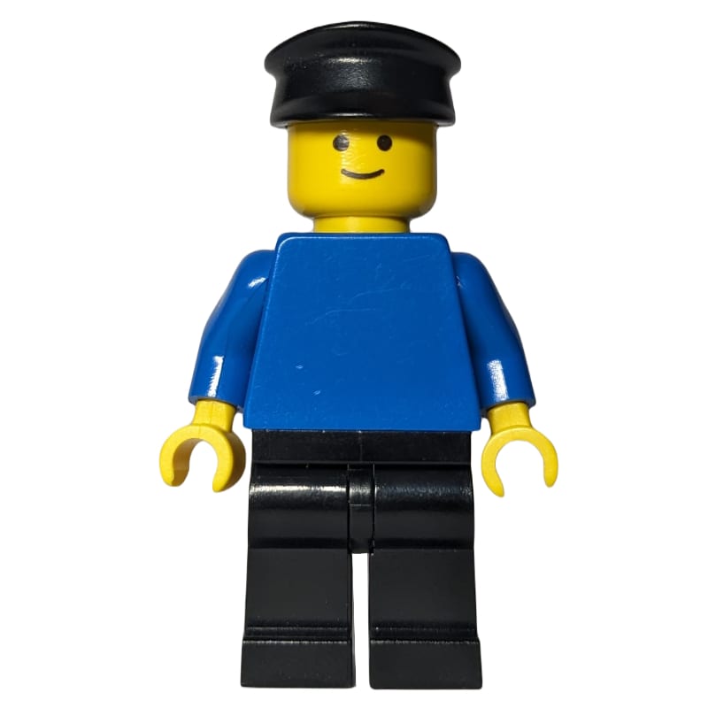 Man with Blue Torso and Black Pants