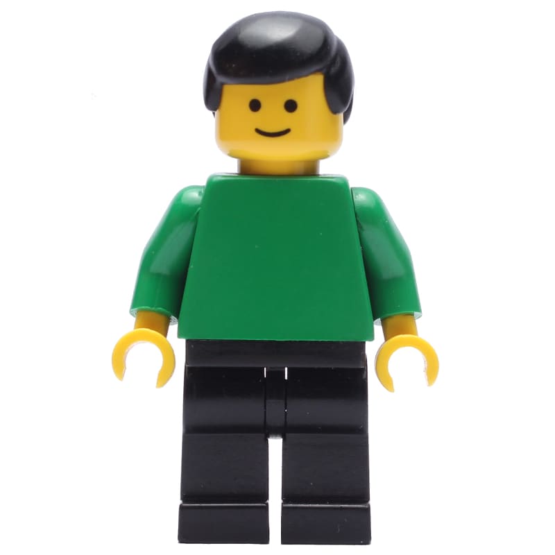 Soccer Referee / Linesmen, Green Torso, Black Legs