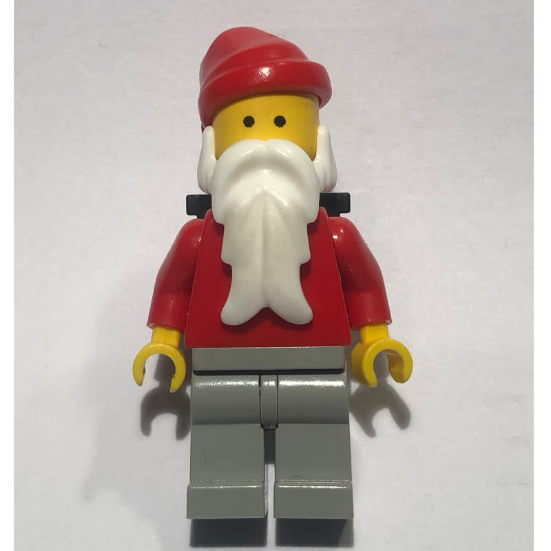 Santa, Plain Red with Light Gray Legs, and Back Basket