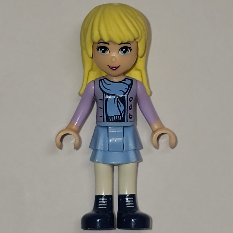 Stephanie - Lavender Jacket, Scarf, Light Aqua Skirt