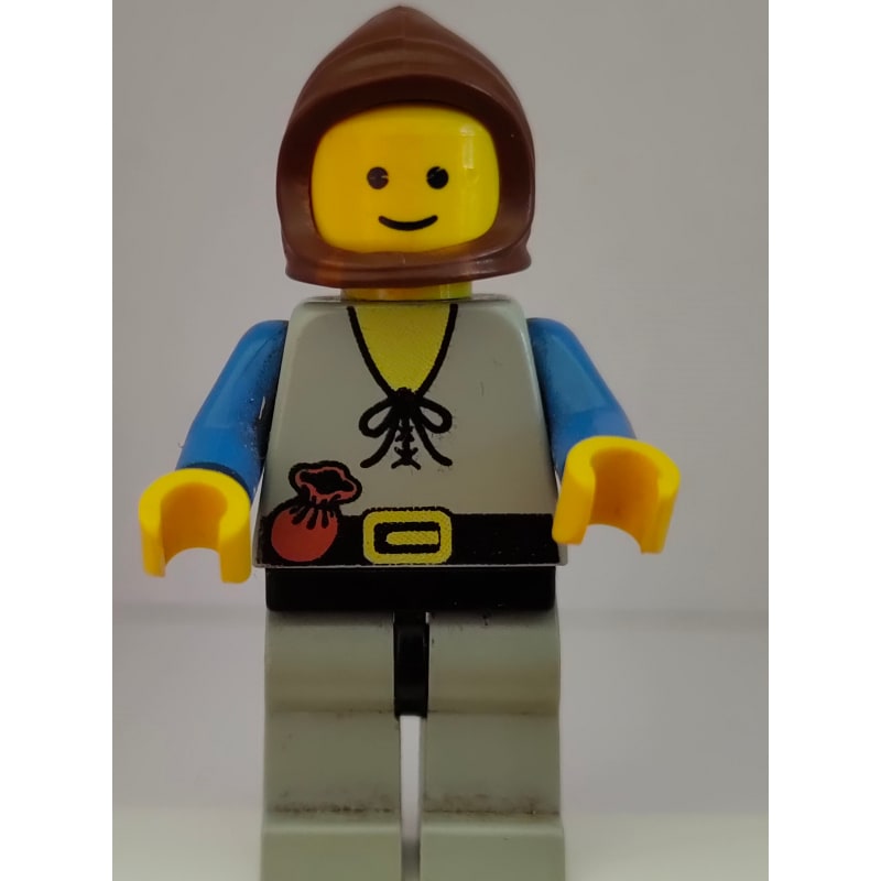 Peasant - Light Gray Legs, Brown Hood