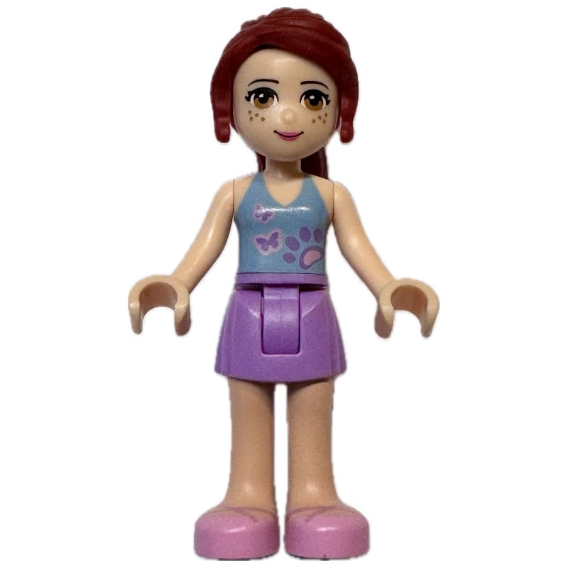 Mia - Medium Blue Top, Medium Lavender Skirt