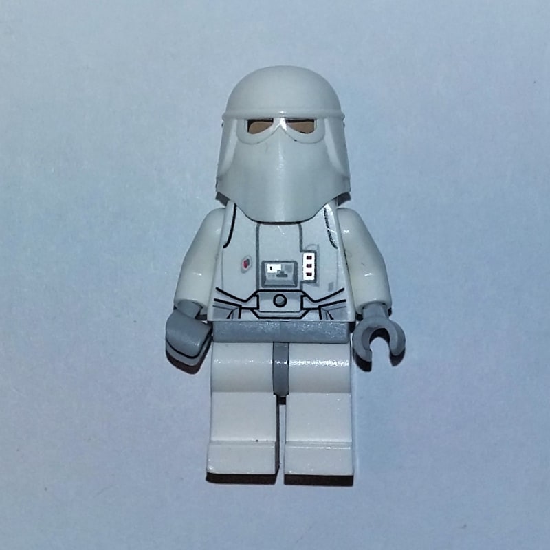 Snowtrooper, Light Bluish Gray Hips, Printed Black Head, Light Bluish Gray Hands